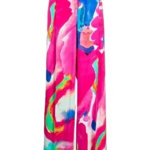 Christopher John Rogers Runway Resort 2023 Vibrant Multicolor Wide-Leg Pants